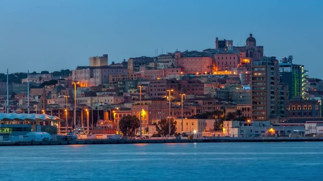 Cagliari dal Porto 02 (4k UHD time lapse)