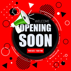 Opening soon banner