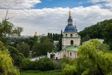 Fototapeta na wymiar Old architecture monastery in Kiev Ukraine