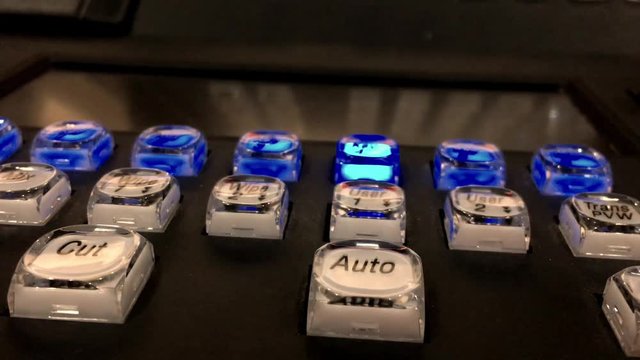 Switches in the broadcast control room