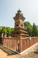 Obraz premium Forest of Steles in Four Gates Pagoda Park 
