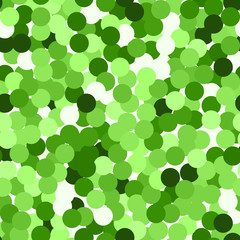 Glitter seamless texture. Actual green particles. Endless pattern made of sparkling circles. Captiva