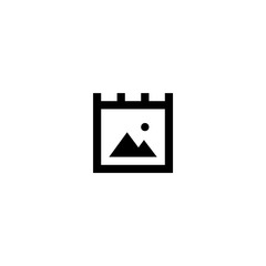Picture icon vector symbol sign. Logo design element