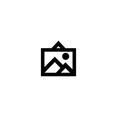 Picture icon vector symbol sign. Logo design element