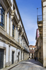 Fototapeta na wymiar Street of Pontevedra city