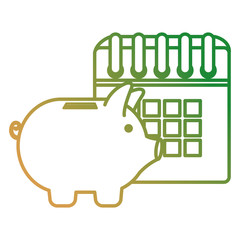 calendar reminder with piggy savings
