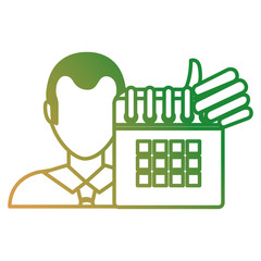 businessman with calendar reminder