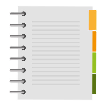 notebook agend isolated icon
