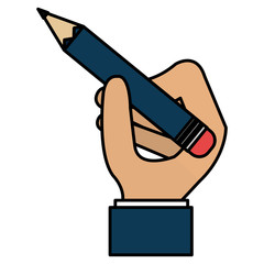 hand writing with pencil