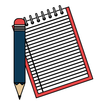 notebook agend with pencil