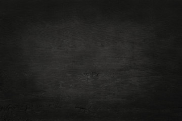 Black wooden wall background, texture of dark bark wood with old natural pattern for design art work, top view of grain timber.