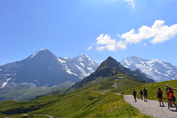 Eiger, Mönch und Jungfrau im Berner Oberland 
