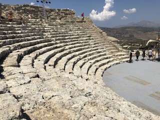 calatafimi Segesta Sicile Italie Théâtre grec