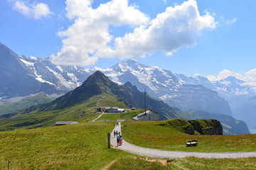 Eiger, Mönch und Jungfrau im Berner Oberland 