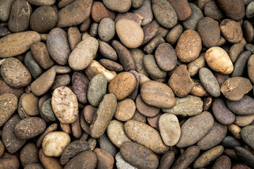 Brown pebbles stone background