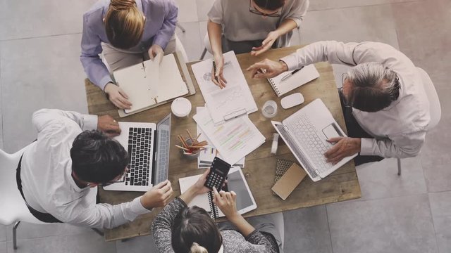 Business people working in office