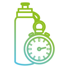 bottle gym with chronometer