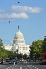 Obraz premium U.S. Capitol Building as seen from Pennsylvania Street - Washington D.C. United States of America