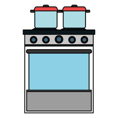 kitchen oven with pot