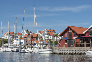 Fototapeta na wymiar Harbor at Mollosund in Sweden