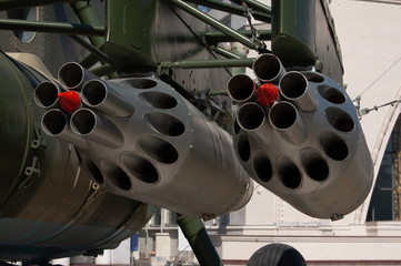 rockets of a helicopter