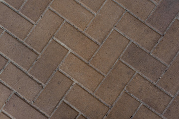 Top background macro photography of brown paving slab