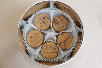  chocolate cookies in a box