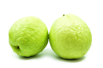 Green guava isolated