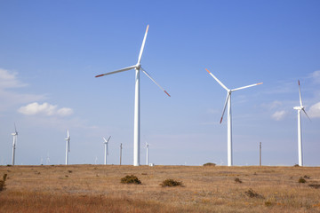 Wind Turbines at the Cape Kaliakra, Bulgaria