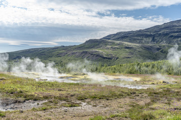 Hot springs in Iceland