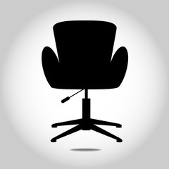 Modern comfortable elegant and stylish chair icon vector eps 10