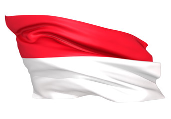 モナコ　インドネシア　国旗