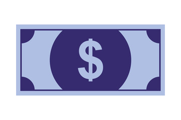 dollar money isolated icon