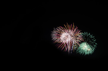 colorful fireworks display