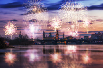 Fototapeta premium Silvester in Dresden