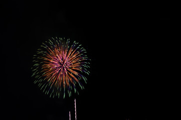 colorful fireworks display