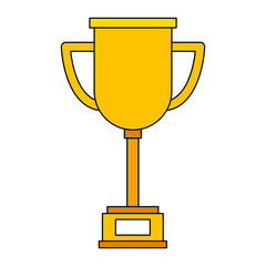 trophy award cup isolated icon