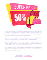 Super Price 50 Off Special Offer Discount Advert