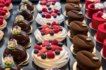 Pralinentorten in einem Prager Café