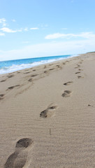 sea in winter in Salento