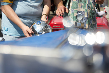 Blinder ertastet Oldtimer