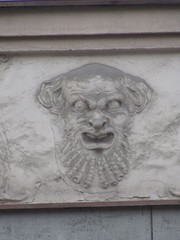 Detail of the facade of an ancient building