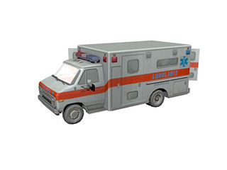 Krankenwagen im Notfalleinsatz