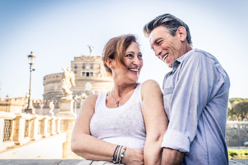 Senior couple in Rome