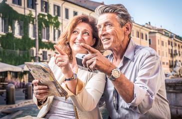 Senior couple in Rome
