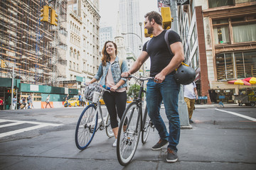 Cyclists in New York
