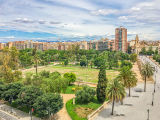 park view with city of valencia spain