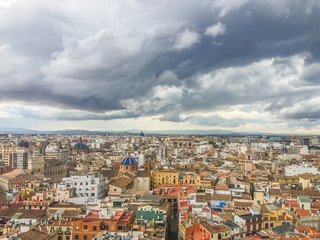 huge city scape spain