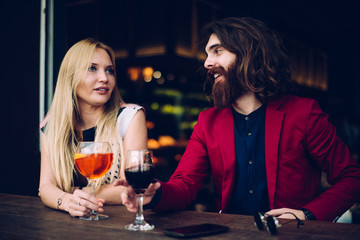 Couple in a bar