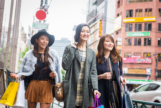 Women Shopping In Tokyo